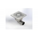 Siphon de Sol Inox 200 x 200 sortie Latérale Ø 63 mm - 2063 LECO