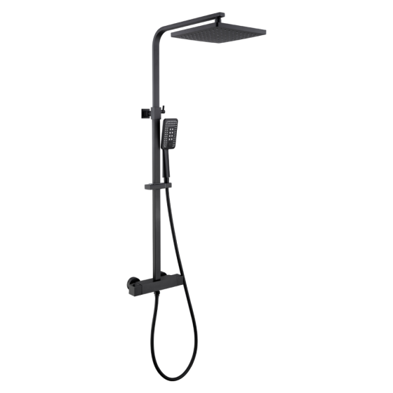 Colonne de Douche thermostatique Noir C800N