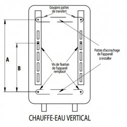 Console fixation Universelle chauffe - eau Verticaux Mural