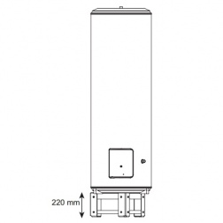 Réhausse 200 mm pour Chauffe-eau Verticaux S / Socle