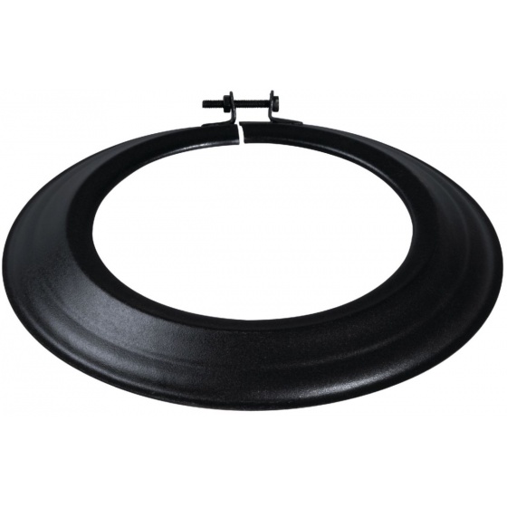 Rosace ronde Noir Mat