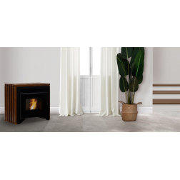 Poêle à granulés avec air frontal Ecoforest PRAGA 12 kW