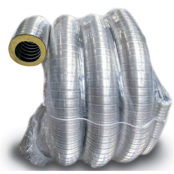 Flexible inox Isolé pour Tubage de cheminée