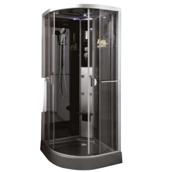 Cabine de douche intégrale ALICE 90x90 avec accessoires hydrothérapie