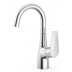 Mitigeur pour lavabo Canigo Plus TRES avec manette latéral et flexibles - 218308