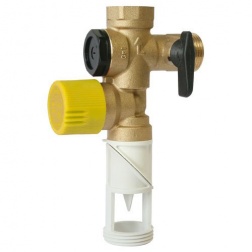 Groupe de sécurité Thermador coudé chromé pour chauffe-eau Ø 3/4" - GS20CI