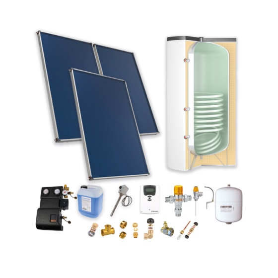 Pack solaire pour eau chaude sanitaire soutien électrique - PSOLECSE33