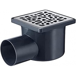 Siphon de sol pour bac à douche à l'italienne 100 x 100 mm - 30720725