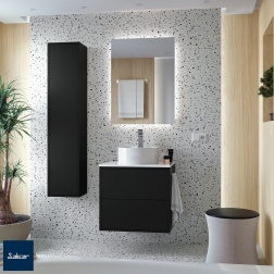 Ensemble meuble complet Salgar OPTIMUS noir mat 600 x 45 - 97355