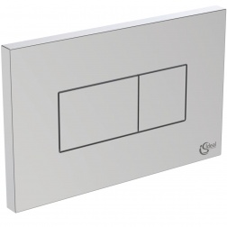 Plaque de commande Solea Ideal standard double flux chromé - R0110AA