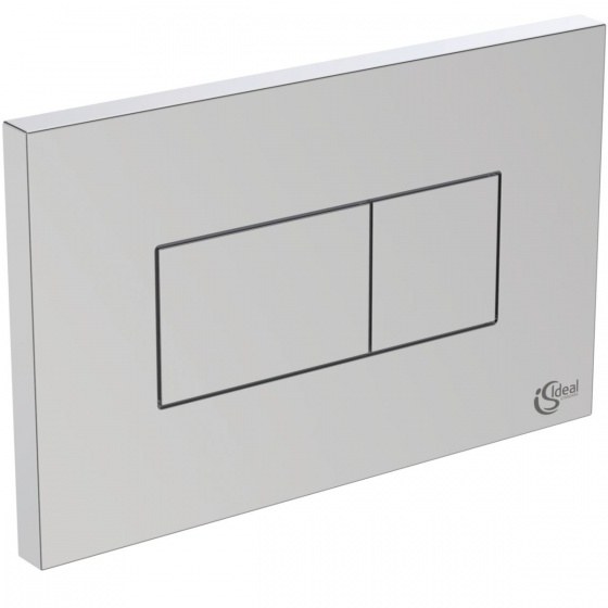 Plaque de commande Solea Ideal standard double flux chromé - R0110AA