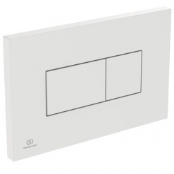Plaque de commande Solea Ideal standard double flux blanc - R0110AC