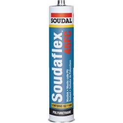 Mastic colle polyuréthane blanc Soudal Soudaflex - 300 ml - 120664