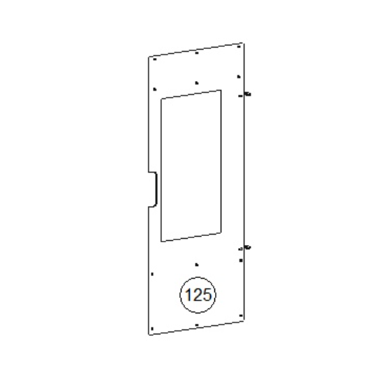 Chassis petit volet droit n° 125 pour KELLY - 666 150