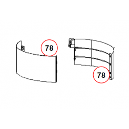 Côté en tôles blanc pour Edilkamin LOGO - 744 260