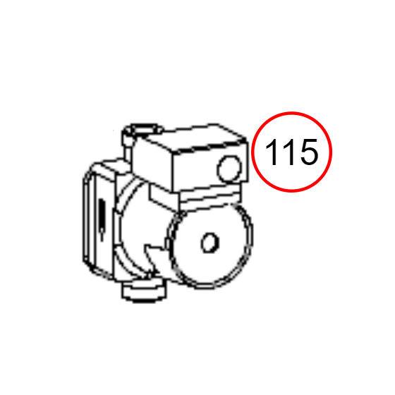 Pompe de circulation RS15/ 6 pour chaudière Edilkamin OTTAWA - R1156310