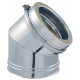 Coude 45° D/ Paroi isolé inox DPZ Joncoux 316/304