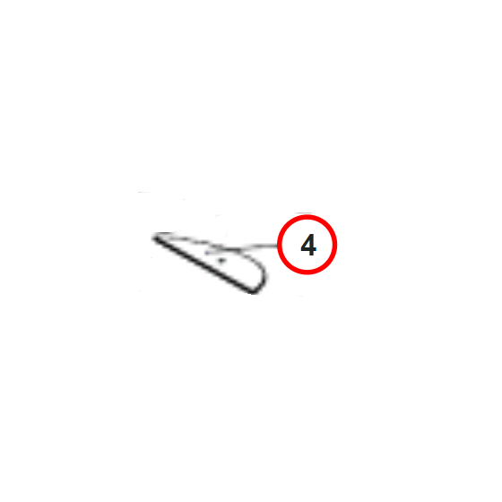 Insert N° 4 Vitre Top Blanche Droite ou Gauche pour ANIA -1007630