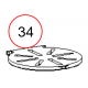 Grille fonte pour Edilkamin Klima - Warm - R293800