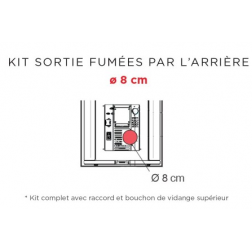 Sortie des fumées à l'arrière Ø 80 mm male pour EVIA - 1077590