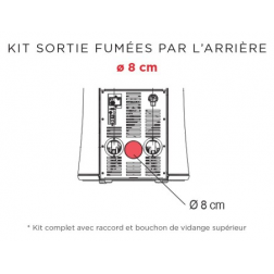 Sortie des fumées à l'arrière Ø 80 mm male pour CHERIE 9 / 11 - 1128660