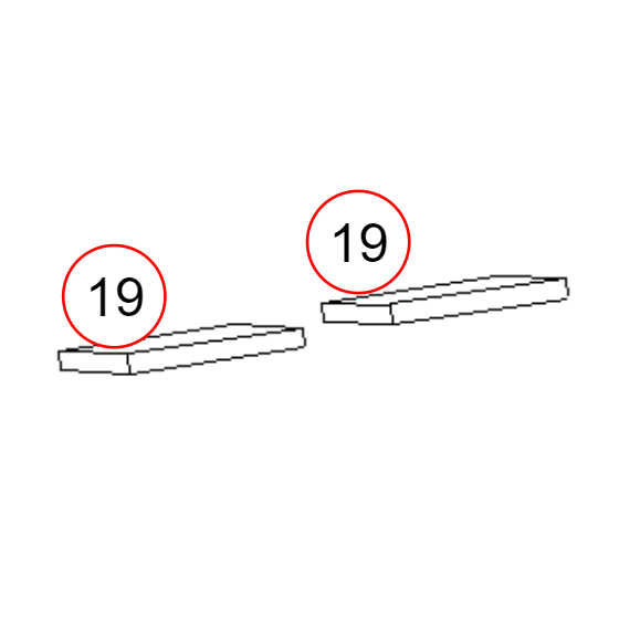 Déflecteur supérieur en scamolex pour Edilkamin Pellet - Block - R 659630