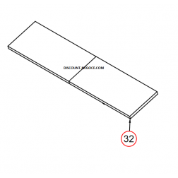 Déflecteur supérieur en scamolex pour Edilkamin - Blockk 70 - R 1104390