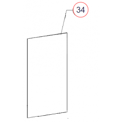 Kit Vitre 34 Intérieure Foyer joint pour LOU - R920016