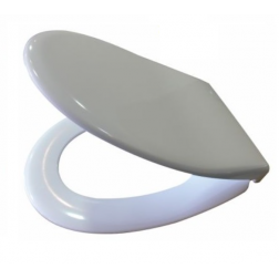 Abattant double Blanc Thermoplast déclipsable à descente progressive - B 21
