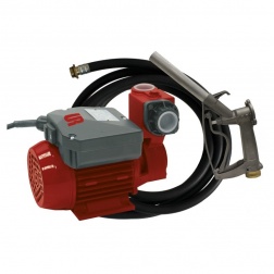 Pompe Fuel 34 l/mm sur Secteur Tuyau et Pistolet aluminium
