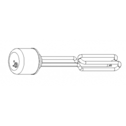 Résistance électrique Domusa 2,5 kw incoloy pour préparateur ECS - TKITACU091
