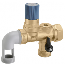 Groupe de sécurité coudé Thermador laiton avec siège inox 1" - GS26