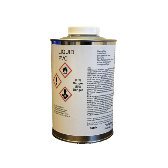 Pot de PVC liquide 1 litre à souder Armeflex blanc Fluidra - KC081001