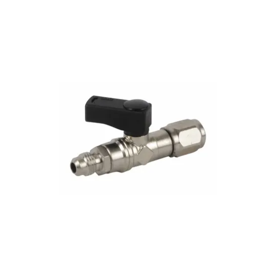 Adaptateur bouteille CBM avec vanne R32 - 5/16"-1/4 vissage inversé - COR30039