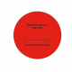 Rouleau de 100 étiquettes rouge pour contrôle d'étanchéité CBM - CLI02154