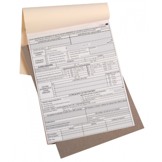 Carnet fiche Intervention Clim 50 Feuillets - CERFA 15497*03 - PRO25022