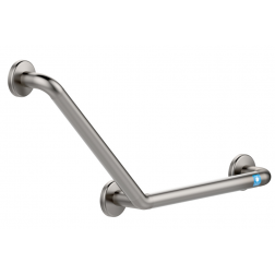 Barre d'appui virucide 400x400mm en inox brossé 304 PMR Presto Ø 32 - 60324AV