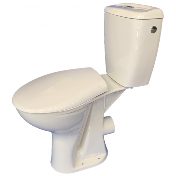 Pack Wc à poser reconditionné Duravit en céramique blanche