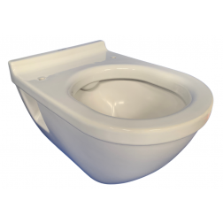 Wc suspendu reconditionné Duravit en céramique blanche