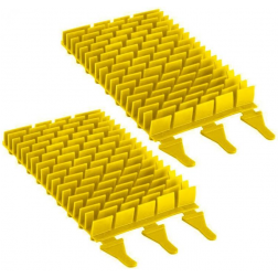 Kit de 2 brosses jaune pour robot Zodiac Vortex OV - R0635902