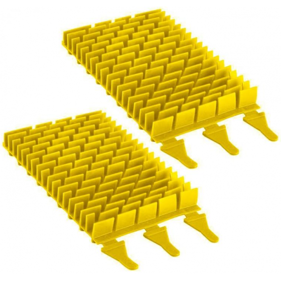 Kit de 2 brosses jaune pour robot Zodiac Vortex OV - R0635902