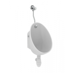 Pack 3 en 1 urinoir applique Porcher blanc brillant sans bonde - P025001