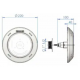 Projecteur wireless Astralpool Rapid avec télécommande liner 27W - 65307
