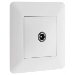 Prise TV blanc à encastrer - 135710