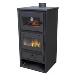 Poêle à bois Lyssia 12Kw en acier avec avec four