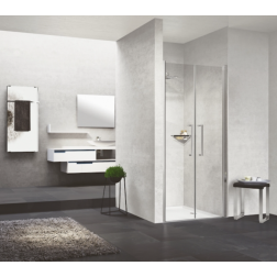 Porte de douche battantes Novellini Young 2.0 117 à 121 cm - Y22B117-1B