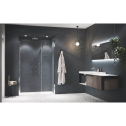 Porte pivotante paroi de douche fixe Novellini Young GFL - Y2GFL117-1U