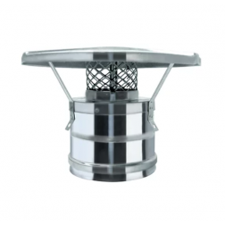 Chapeau chinois avec grille pour double paroi isolé Tubest