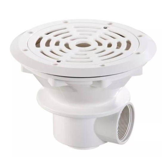 Bonde de fond ronde pour piscine liner / coque Ø 210 mm