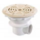 Bonde de fond ronde pour piscine liner / coque Ø 210 mm